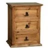 Rustic Accessories 3 Drawer Nightstand Nightstands