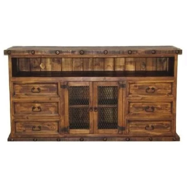 Rustic Accessories 70" Ponderosa TV Stand 3 Rustic Accessories 70" Ponderosa TV Stand