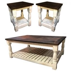 Rustic Furniture Depot Prairie Coffee Table Set Coffee Table Sets