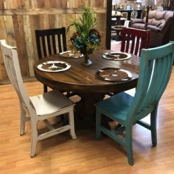 Rustic Furniture Depot Dining Room Sets Canyon Round Table Set