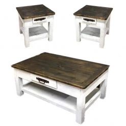 Rustic Furniture Depot Gatlinburg Coffee Table Set