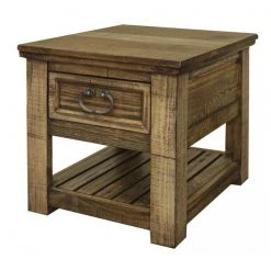 Rustic Furniture Depot Riverwalk Chair Side Table End Tables