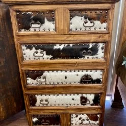 Rustic Accessories Cowhide Chest Chests