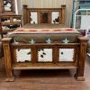 RusticHome-Furniture Beds Cowhide Bed