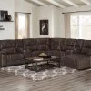 RusticHome-Furniture Loredo Reclining Sectional Upholstered Sofa Sets 1 RusticHome-Furniture Loredo Reclining Sectional Upholstered Sofa Sets
