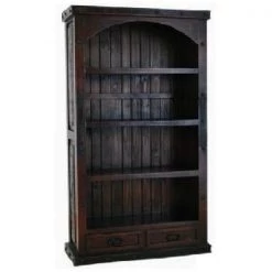 Rustic Accessories Bookcases Boveda 2 Drawer Bookcase