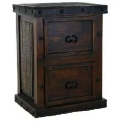Rustic Accessories Grand Hacienda Filing Cabinet Filing Cabinets