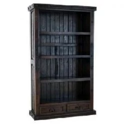 Rustic Accessories Grand Hacienda 2 Drawer Bookcase