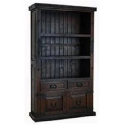 Rustic Accessories Bookcases Grand Hacienda 2 Door Bookcase
