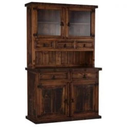 Rustic Furniture Depot Hutches And Bars Ponderosa 2 Door Hutch