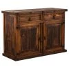 Rustic Furniture Depot Hutches And Bars Ponderosa 2 Door Buffet