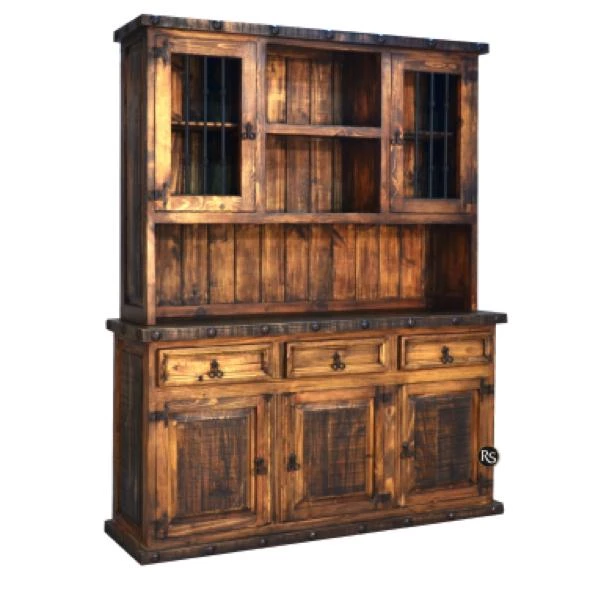 Rustic Furniture Depot Ponderosa 3 Door Hutch 4 Rustic Furniture Depot Ponderosa 3 Door Hutch