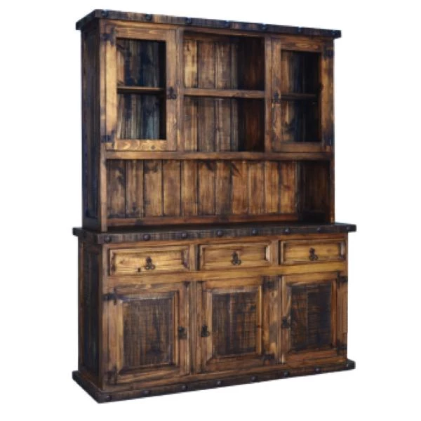 Rustic Furniture Depot Ponderosa 3 Door Hutch 3 Rustic Furniture Depot Ponderosa 3 Door Hutch