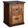 Rustic Accessories Ponderosa 2 Drawer Filing Cabinet
