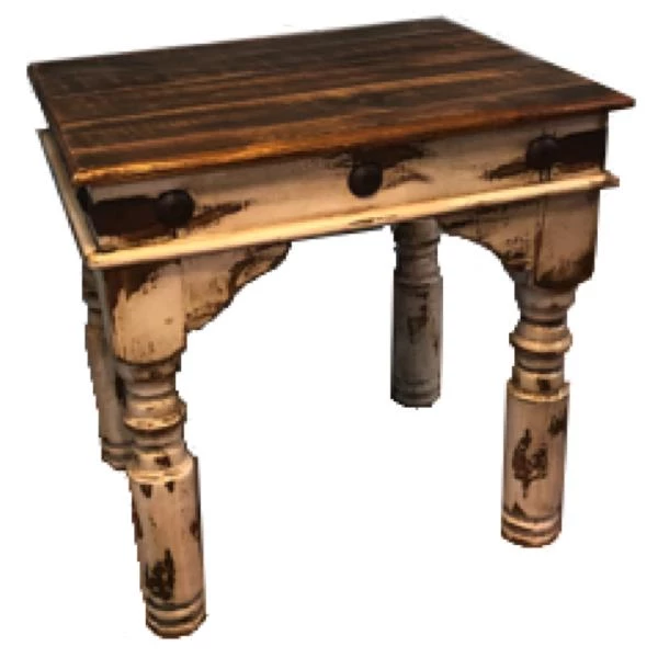 Rustic Accessories End Tables Olde White End Table 3 Rustic Accessories End Tables Olde White End Table