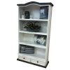 Rustic Furniture Depot Slate 2 Drawer Bookcase