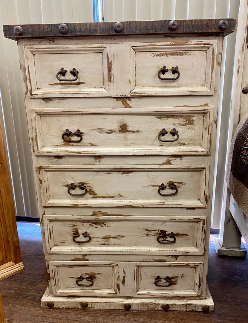 RusticHome-Furniture Chests Oldie White Chest 3 RusticHome-Furniture Chests Oldie White Chest