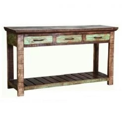 Rustic Accessories Cabana 3 Drawer Sofa Table Sofa Tables