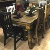 Rustic Furniture Depot Dining Room Sets Canyon 8' Multicolor Table Set