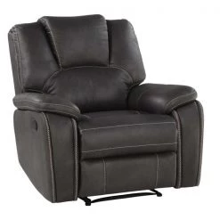 Rustic Furniture Depot Charcoal Recliner Recliners