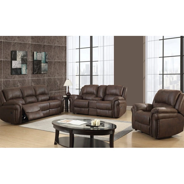 RusticHome-Furniture Chocolate Sofa Set 3 RusticHome-Furniture Chocolate Sofa Set