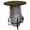 Rustic Furniture Depot Gatlinburg Barrel Pub Table