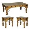 Rustic Accessories Indian Coffee Table Set 2 Rustic Accessories Indian Coffee Table Set
