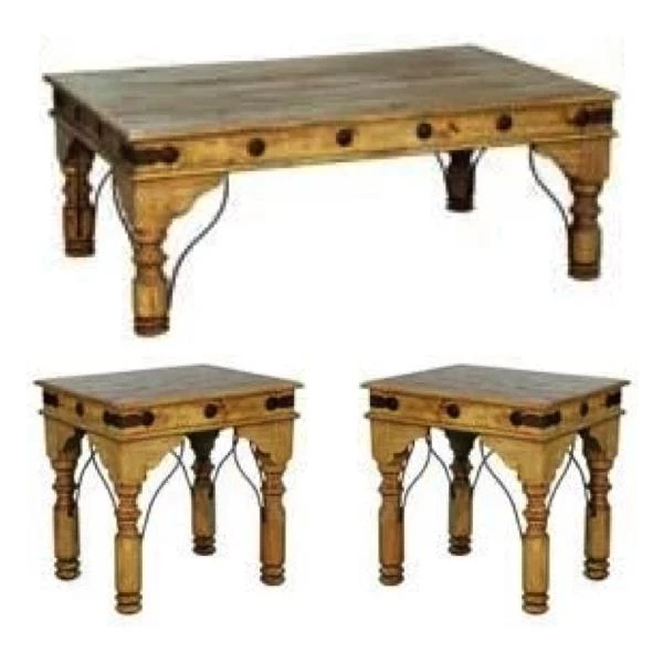 Rustic Accessories Indian Coffee Table Set 3 Rustic Accessories Indian Coffee Table Set