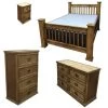 Rustic Furniture Depot Medium Lodge Bedroom Set Bedroom Sets