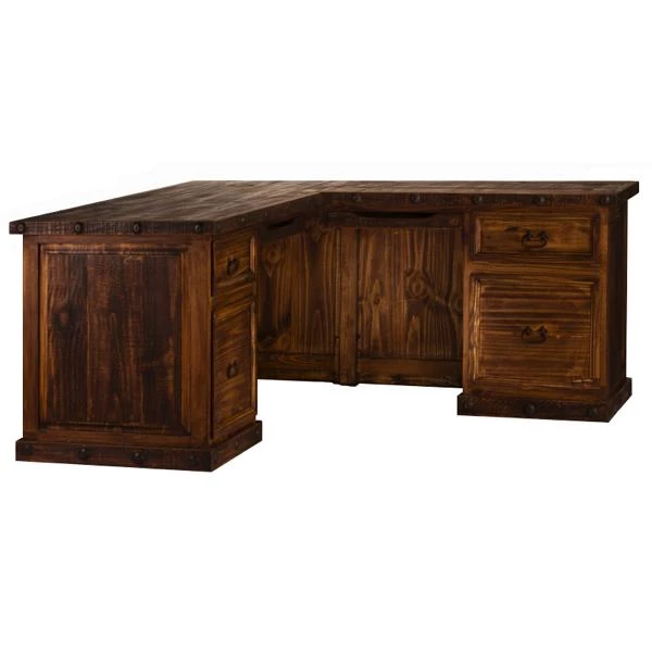 Rustic Furniture Depot Ponderosa Right Angled/Combo Desk 4 Rustic Furniture Depot Ponderosa Right Angled/Combo Desk