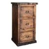 Rustic Accessories Filing Cabinets Ponderosa 3 Drawer Filing Cabinet