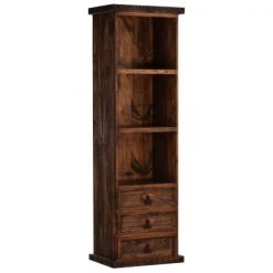 Rustic Furniture Depot Bookcases Ponderosa Skinny Bookcase