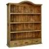 Rustic Accessories Bookcases 3 Drawer Bookcase