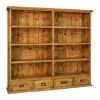 Rustic Accessories 4 Drawer Bookcase Bookcases