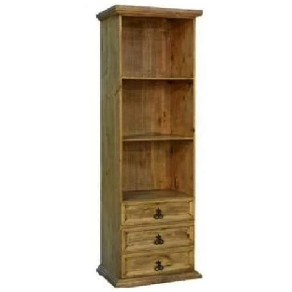 Rustic Accessories Skinny 3 Drawer Bookcase 3 Rustic Accessories Skinny 3 Drawer Bookcase