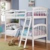 RusticHome-Furniture White Mission Twin/Twin Bunkbed