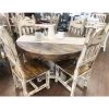 RusticHome-Furniture Olde White Round Dining Set Dining Room Sets