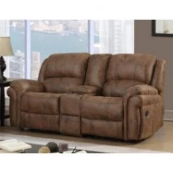 RusticHome-Furniture Loveseats Saddle Loveseat