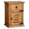 Rustic Accessories Nightstands Star 1 Door Nightstand