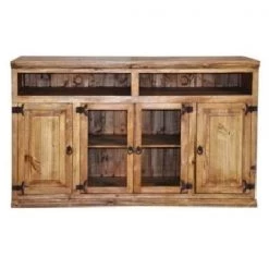 Rustic Accessories TV Stands 60" Glass Door TV Stand