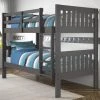 RusticHome-Furniture Mission Grey Twin/Twin Bunkbeds